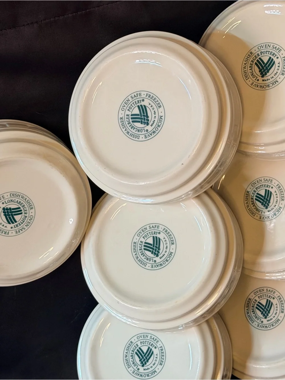 Longaberger Pottery Stackable (One)Six inch Bowl (5 available) EUC Vintage